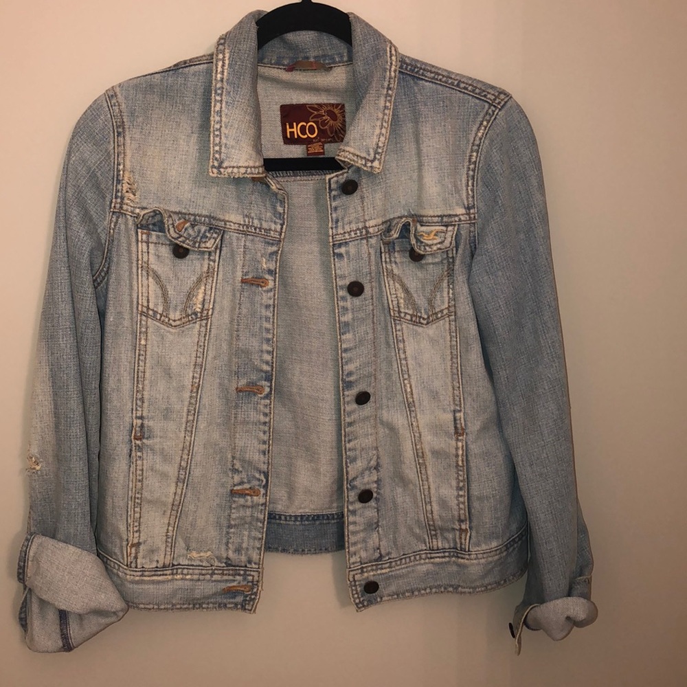 Hollister Jean Jacket Distressed